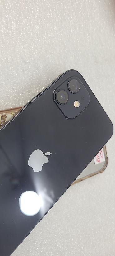 Apple iPhone: IPhone 12, Б/у, 128 ГБ, Черный, Чехол, 76 % — 1