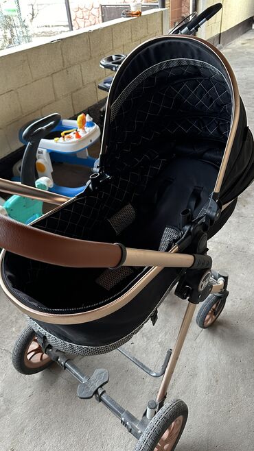 кресло коляска детская в машину: Коляска, цвет - Черный