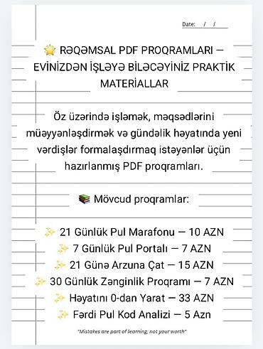 Rəqəmsal PDF proqramları – evdən işləyə biləcəyiniz praktik