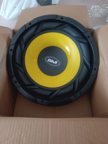 maşın dinamikləri: Tezedi işlenmeyib ölçüsü 12 inch yəni 30 sm.dı. 1400 Watt 300 RMS.di