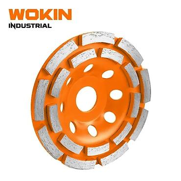 almaz disk: WOKIN 763811 Seqmentli Turbo Beton Cilalama (Silmə) Diski – 115 mm — 1