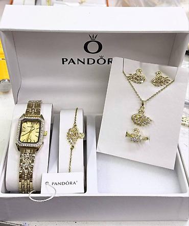серебро наборы: Подарочный набор украшений Pandora Состав набора: - Наручные часы на — 5