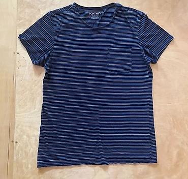 cool kofta: Koton Casual kişilər üçün T‑shirt - Rəng: tünd mavi, nazik ağ və mavi — 1