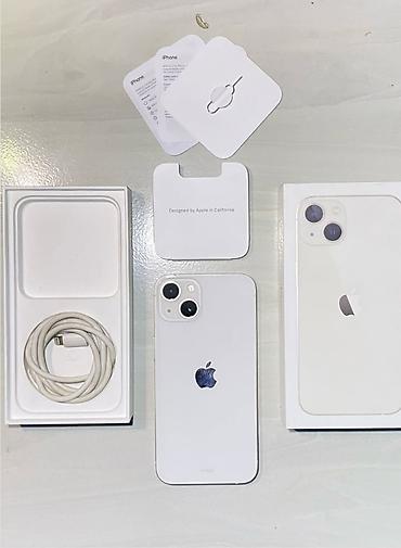 IPhone 13, 128 GB, Ağ, Zəmanət, Kredit, Simsiz şarj