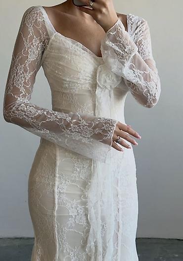 Женская одежда: 3500 - 30% скидка = 2450 сом✨✨✨✨ Новое ажурное платье-миди из кружева — 4