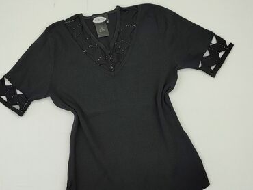 czarne bluzki na krótki rękaw: Блуза жіноча, M, стан - Хороший