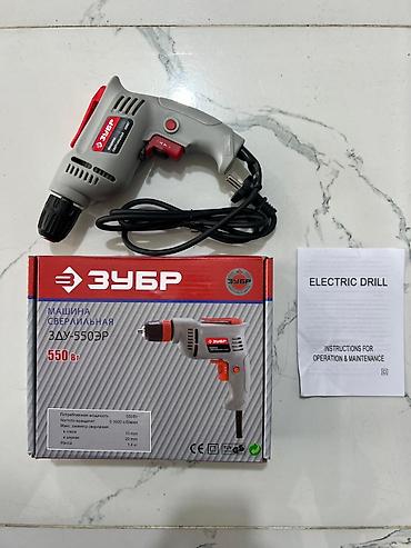 Ручные электроинструменты: ZUBR elektrikli qazma aparatı, ev və ustalıq işləri üçün nəzərdə — 1