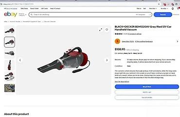 Ručni usisivači: BLACK+DECKER BDH1220AV – ručni usisivač za automobil, 12 V - — 2