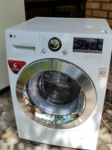 ручной стиральная машина: Стиральная машина LG, Б/у, Автомат, До 9 кг, Полноразмерная