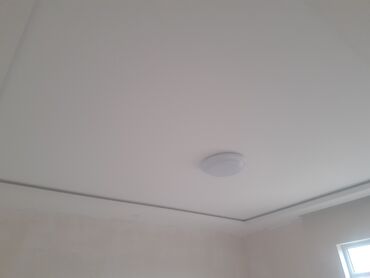 Tavan işləri: Gips karton asma tavan işi - Otaqlar üçün modern iki səviyyəli asma — 5