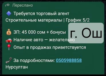 сдаю кафе в аренду: Талап кылынат Соода агенти, Иш тартиби: Беш күндүк, Тажрыйбасыз, Окутуу, Толук жумуш күнү
