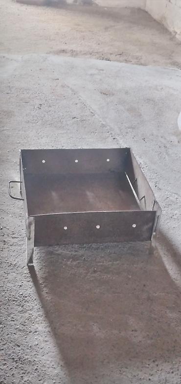 kömür istehsalı: Daşına bilən metal manqal - Material: qalın polad təbəqədən — 3