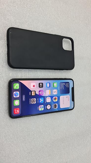 Apple iPhone: IPhone 11 Pro Max, Б/у, 64 ГБ, Черный, Чехол, 73 % — 11