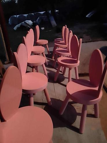 Foteljice: I. 12. zeka mis stolice fi26cm 2400 din zeka mis fi 30 2700din kruna — 3