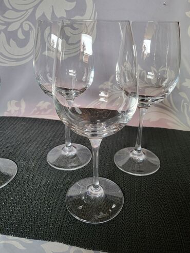 Čaše: Case za vino kristal Rosenthal,duvano staklo 80,90te. Case tanji — 11