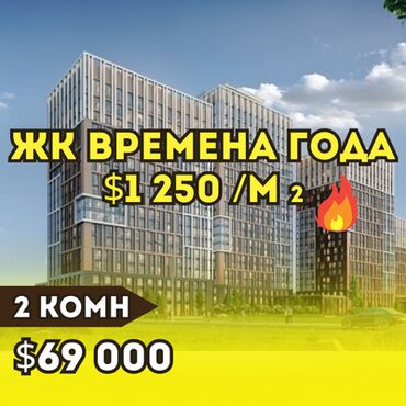 сдаю квартиру жм кок жар: 2 бөлмө, 55 кв. м, Элитка, 6 кабат, ПСО (өзү оңдоп түзөтүп бүтүү үчүн)