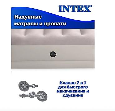 Матрасы: Надувной матрас.Intex 64179 (152х203х30см )"Prestige" с USB насосом — 7