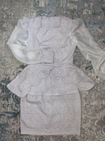 свадебное платье русалка: Вечернее платье, Русалка, Короткая модель, С рукавами, 2XL (EU 44)