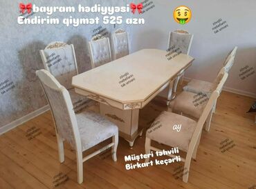 Dolablar: Qonaq otağı üçün, Yeni, 6 stul