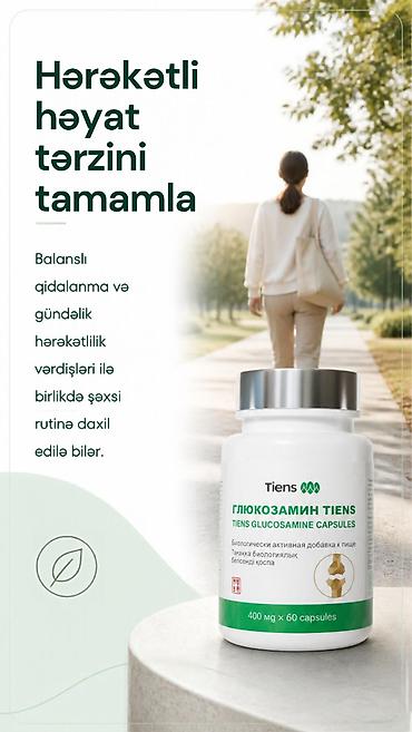 Другие медицинские товары: 🌿 Tiens Qlükozamin — qlükozamin, xondroitin və kollagen tərkibli — 5