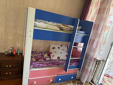 carpayi satiram: İki mərtəbəli uşaq çarpayısı satiram - Rənglər: mavi, çəhrayı və ağ — 2