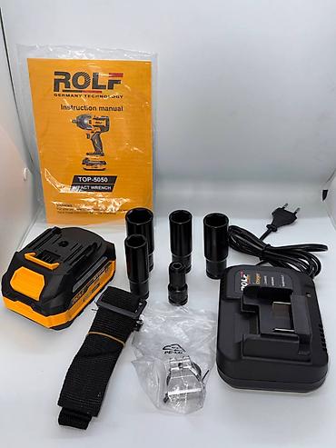 35 bit: Гайковёрт ударный аккумуляторный ROLF TOP-5050 (Brushless) Доставка — 3