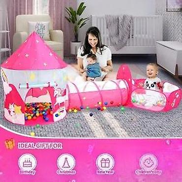 Šatori za decu: SATOR TUNEL BAZEN ZA DEVOJCICE NOVO MODEL 2025 POP-UP SISTEM | Cene — 13