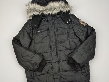kurtki zimowe młodzieżowe chłopięce: Children's down jacket Pepperts!, 11 years, Synthetic fabric, condition - Very good