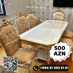 купить буфет в баку: Для гостиной, Новый, Нераскладной, Прямоугольный стол, 6 стульев