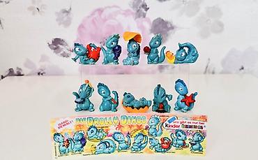 kinder oyuncaqlar: Kinder Surprise “Drolly Dinos” Tam Set (1993) – 10 Parça Kolleksiya — 2