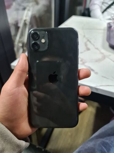 айфон 11 по: IPhone 11, Б/у, 128 ГБ, Черный, Чехол, 81 %