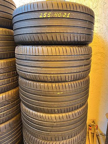 Шины 255 / 40 / R 21, Лето, Б/у, Комплект, Франция, Michelin