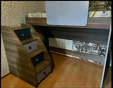 Mebel: Oğlan və qız üçün, İşlənmiş, Çarpayı, Matras ilə, Siyirməli, Laminat — 1