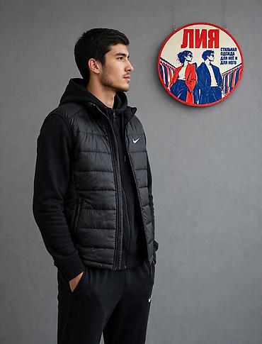 Спортивные костюмы: Мужской спортивный костюм, M, L, XL, Nike, Новый, цвет - Черный, Платная доставка — 1