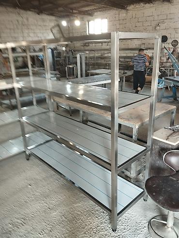 zeytun yağı: Paslanmayan poladdan (inox) hazırlanmış çoxsəviyyəli rəf sistemi - — 3