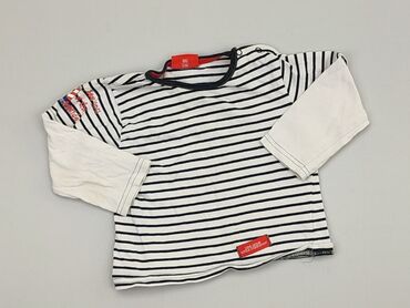 bluzka w czarno białe paski: Bluzka, 12-18 m, stan - Dobry