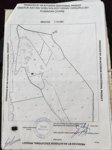 Torpaq sahələrinin satışı: 8 sot, Biznes üçün, Mülkiyyətçi, Bələdiyyə