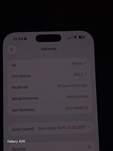 iphone 1000 pro max: IPhone 16 Pro Max, 256 GB, Black Titanium, Sənədlərlə, Face ID, Zəmanət — 7