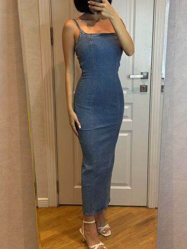 Кофты, свитеры: Повседневное платье, Макси, Bershka, M (EU 38)