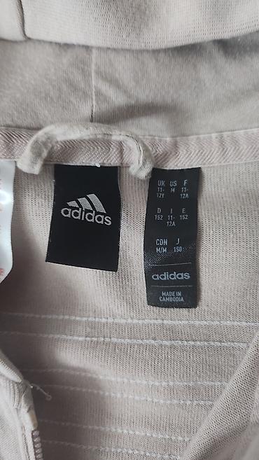 Komplet trenerke: Adidas komplet trenerka za devojcice (gornji deo + donji deo), bež — 7