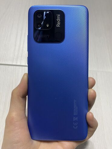 4000 телефон: Xiaomi, Redmi 10C, Б/у, 64 ГБ, цвет - Синий, 2 SIM