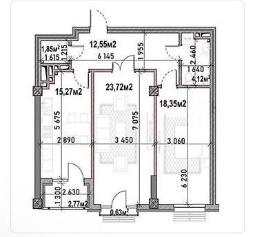 brk group: 2 комнаты, 80 м², Элитка, 13 этаж — 2