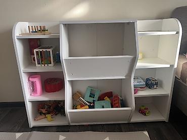 toy: Детский шкаф, Б/у, Для игрушек, Для девочки, Для мальчика, цвет - Белый, Платная доставка — 1