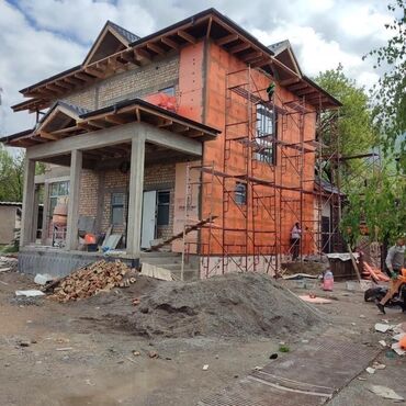 Фасадные работы: Фасадный декор, Утепление фасада | Моноблоки, Молдинг, Лепнина | Американка, Сайдинг, Мрамор | Минеральная вата, Penoplex, Пенополистирол Больше 6 лет опыта — 5