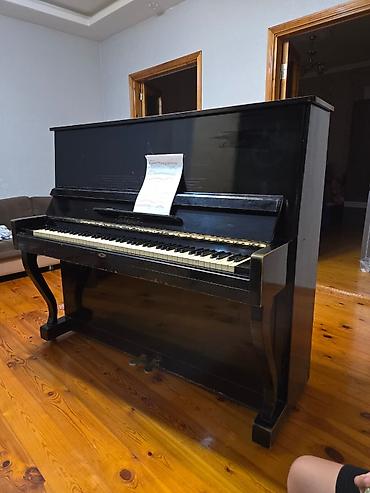 Клавишные инструменты: Upright pianino – klassik qara korpuslu, ağ-qara 88 klavişli, 2 — 4