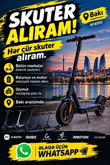 İşlənmiş Elektrik samokat ≤ 5", > 1000 Vt, > 45 km/s lalafo.az -da İşlənmiş Elektrik samokat ≤ 5", > 1000 Vt, > 45 km/s