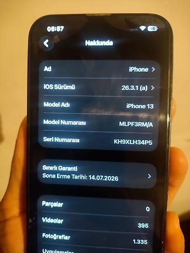 iphone se 2020 satilir: IPhone 13, 128 GB, Midnight, Barmaq izi, Face ID, Zəmanət — 4