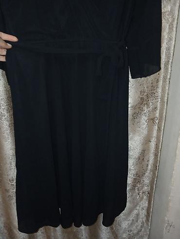 Qara rəngli qadın paltarı - Model: sarafan tipli, “wrap”/kəsişən