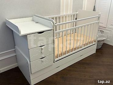 tek çarpayı: Uşaq beşiyi və komodlu çarpayı sistemi matras daxil. Matras çox — 1