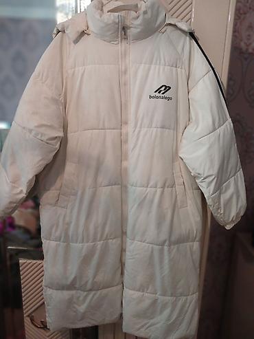 qar qiz paltari: Uzun şişmə qış şineli – bolonalego - Rəng: südlü-ağ - Model: uzun — 2